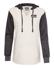 Load image into Gallery viewer, Jones Contracting Apparel - Women&#39;s Raglan Hoodies
